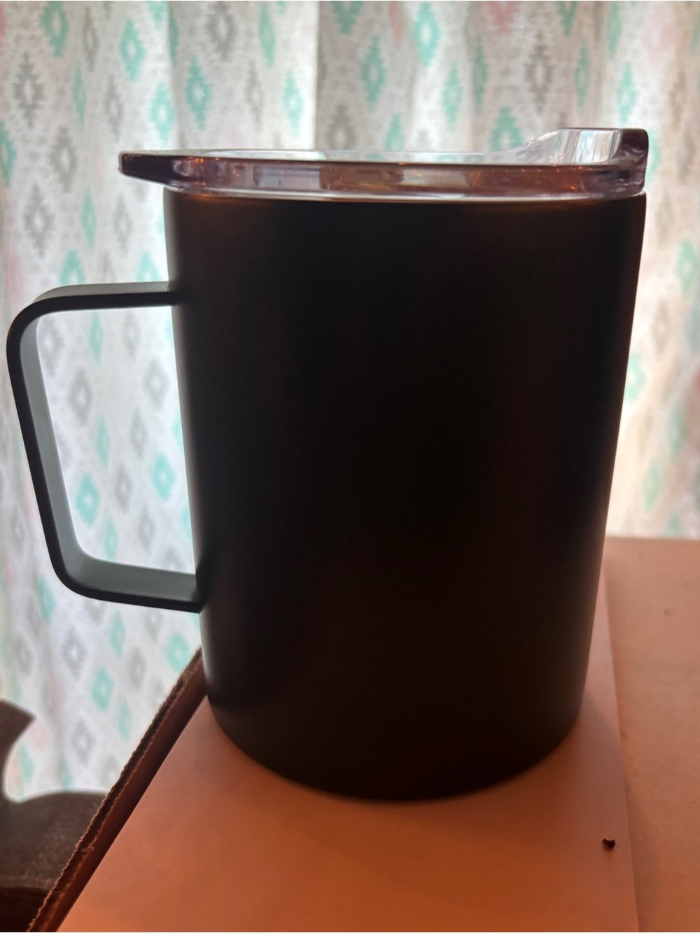 Expressions Green Insulated Camp Mug with Black Handle